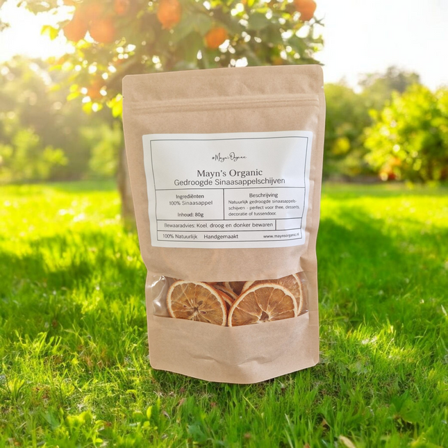 🍊 Mayn's Organic – Gedroogde Sinaasappelschijven