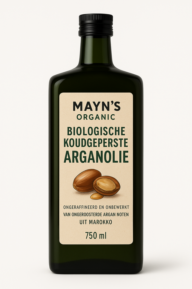 🌿 Biologische Koudgeperste Arganolie – 100% Puur & Onbewerkt (750ml)