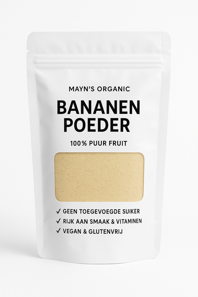 🍌 Biologische Bananenpoeder – 100% puur fruit
