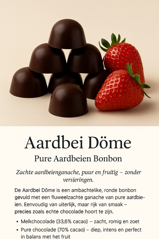 Aardbei Dôme – Pure Aardbeien Bonbon